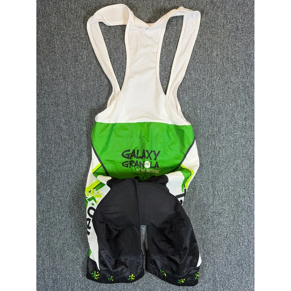 Voler Torino Mens Cycling Bib Shorts Medium Black Green  Made in USA